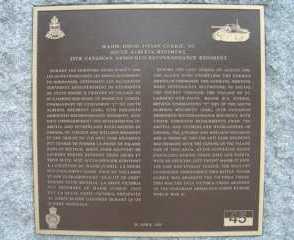 Saint Lambert sur dives : Major Currie memorial / Mémorial Major Currie